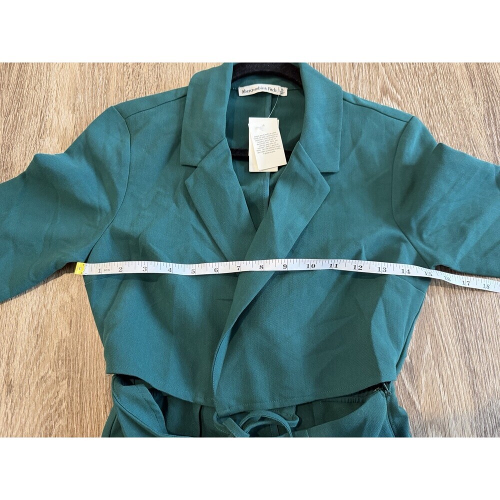 Abercrombie NWT Wrap Front Blazer Cutout Mini Dress Green Size XS - Picture 5 of 7